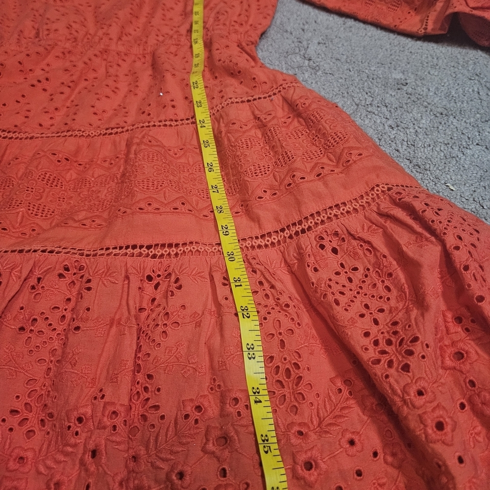 Elegant Red Women's Dress - Picture 4 of 8